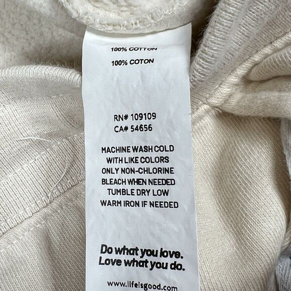 Life is Good Jogger Mens Size XL Beige Fleece Drawstring Pull On Sweatpants - Picture 11 of 13